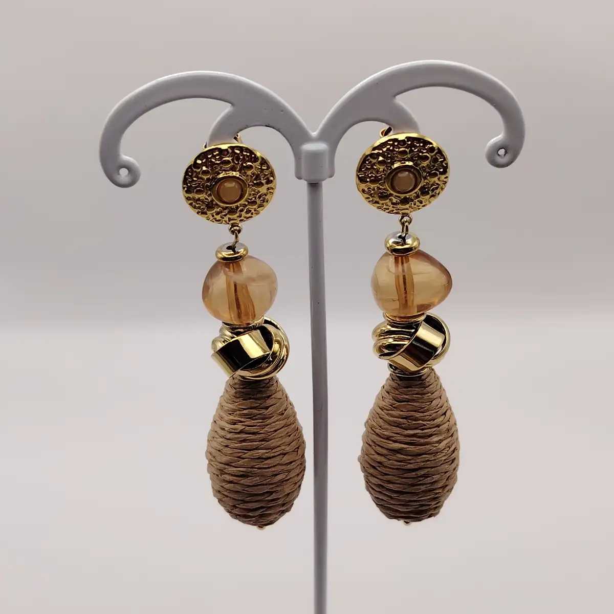 boucles d oreilles corde