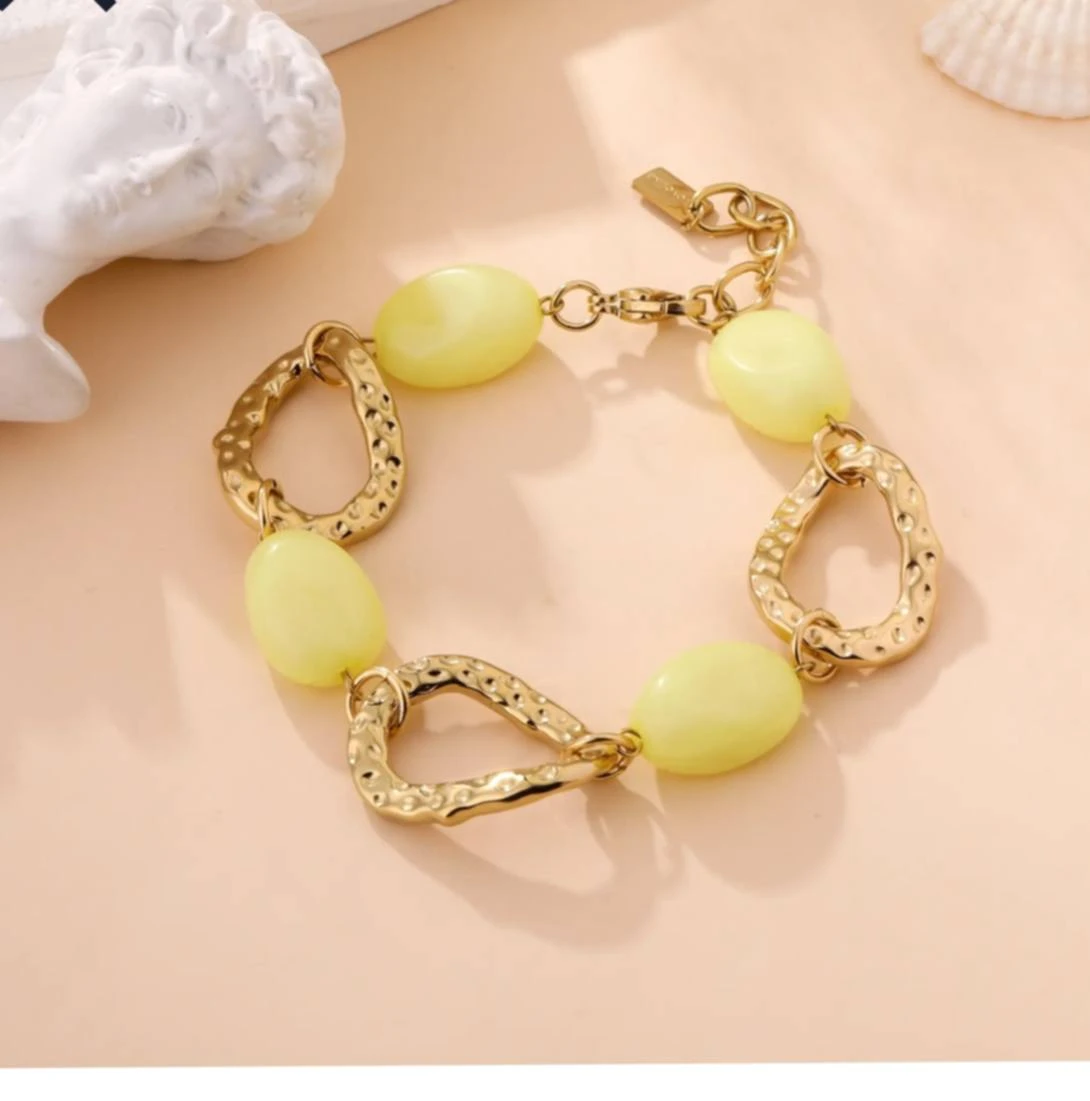 bracelet en résine de couleur