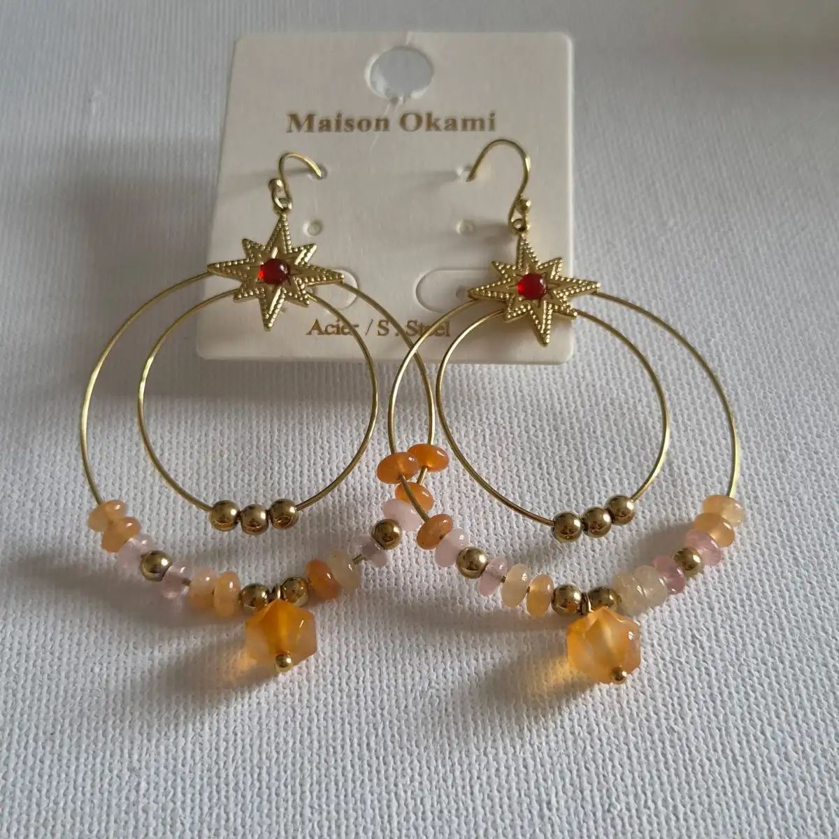boucles d oreilles d été