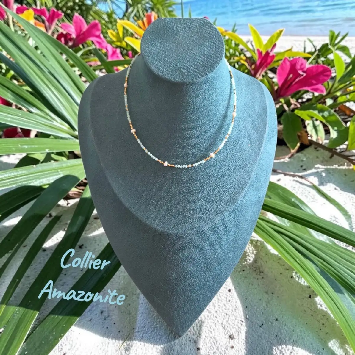 collier pierres