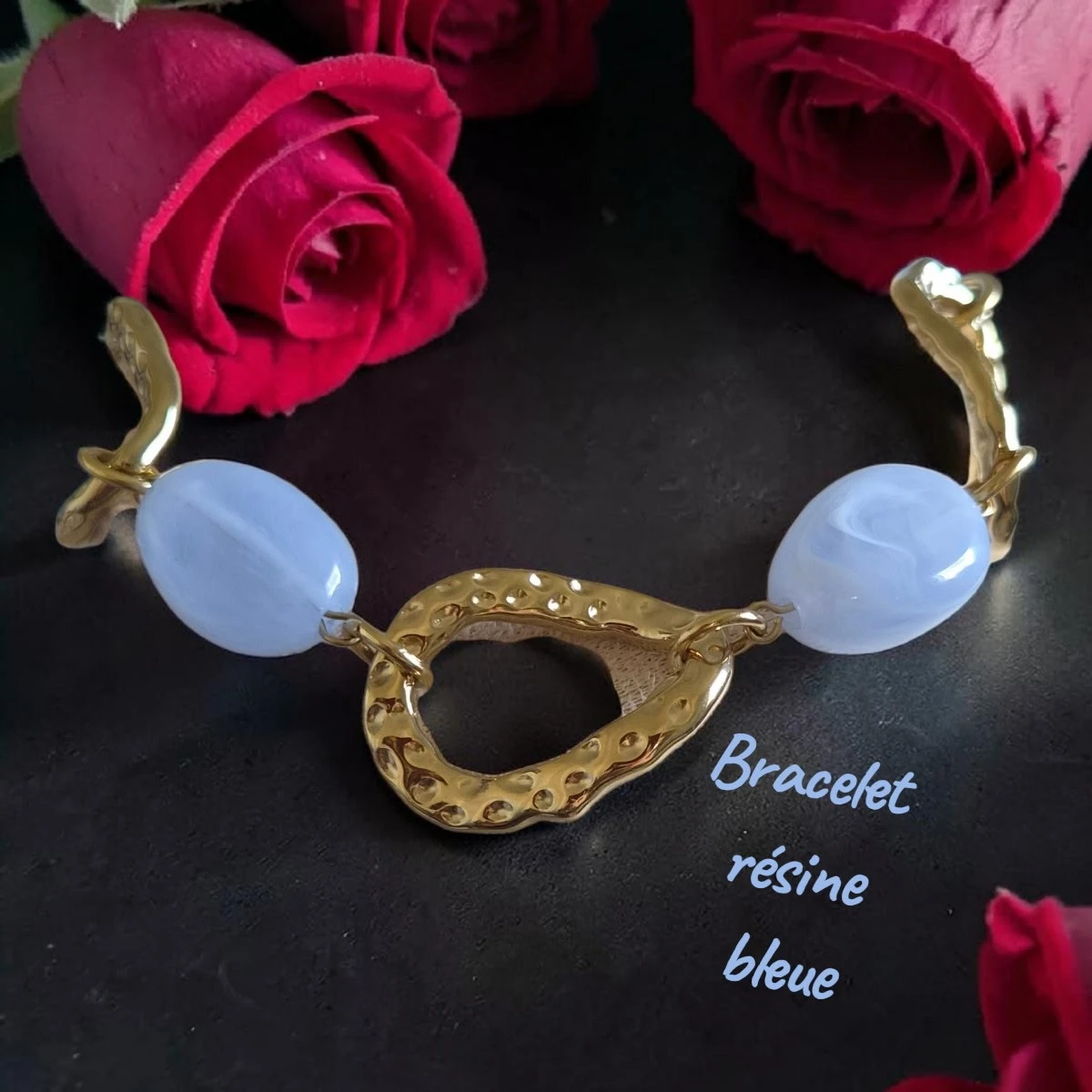 bracelet en résine de couleur
