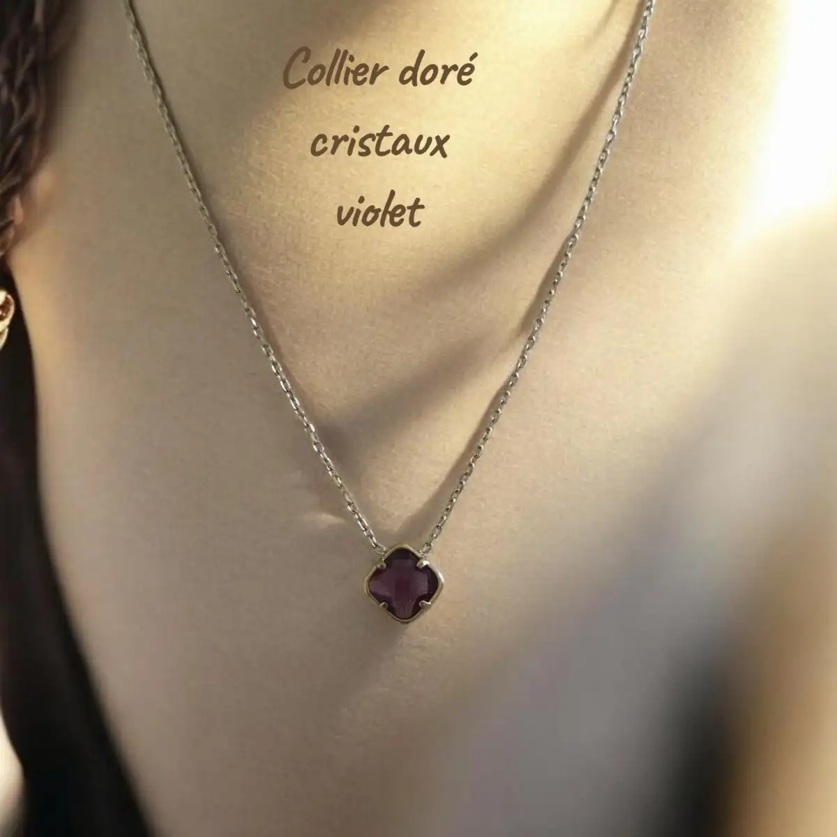 collier cristaux