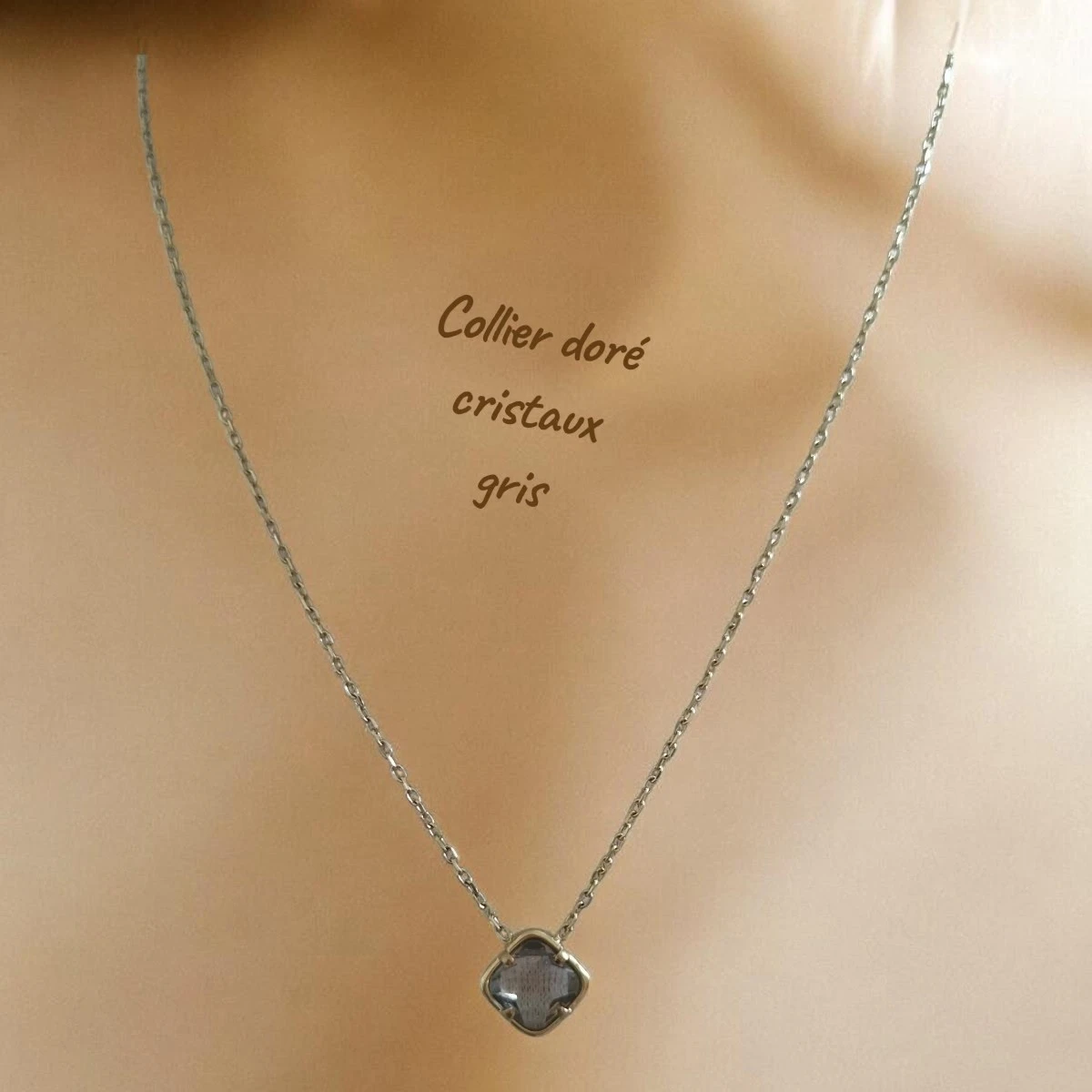 collier cristaux