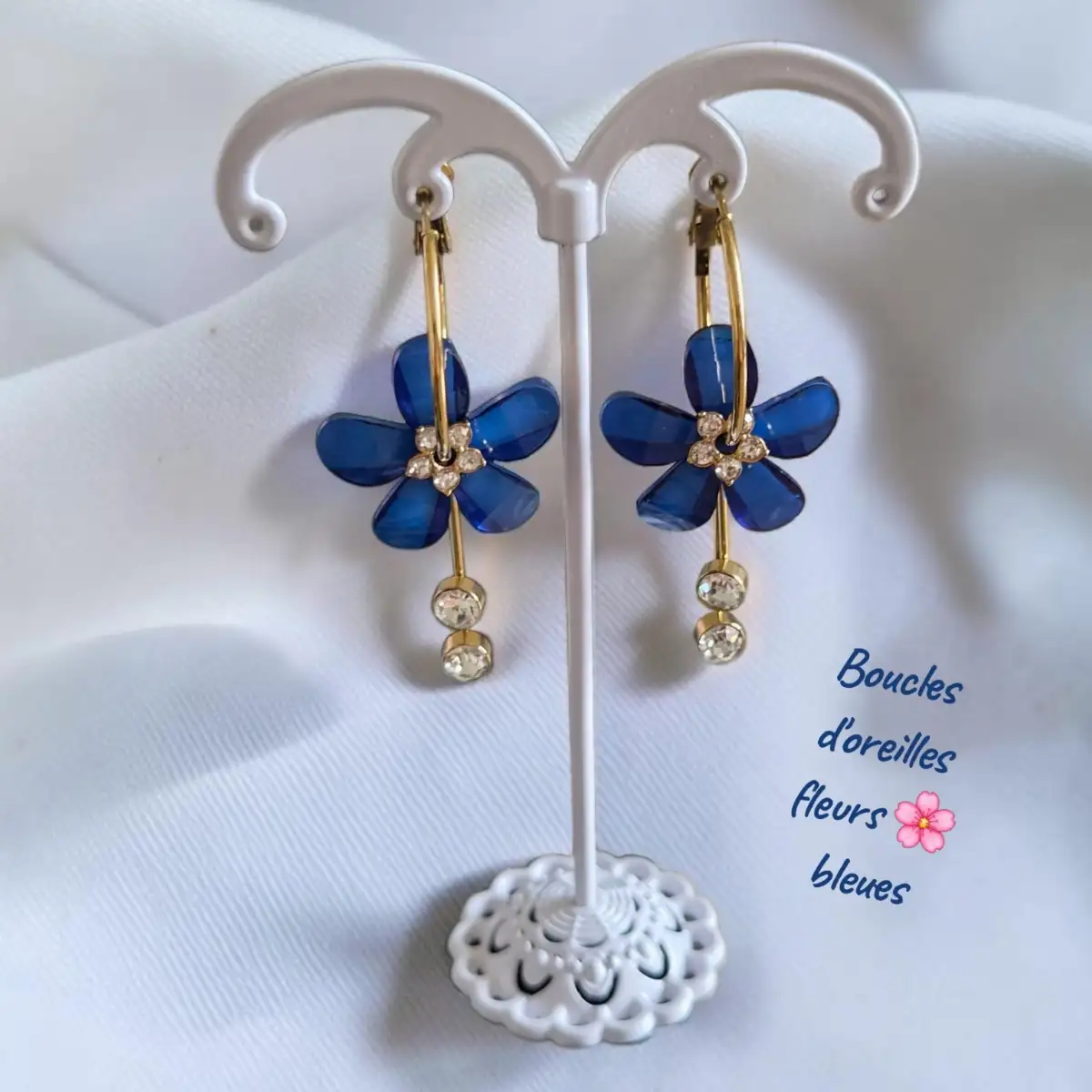 boucles d oreilles fleur
